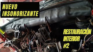 Nuevo insonorizante salpicadero  Restauración Interior parte 2 Golf GTI MK2 [upl. by Nylasoj]