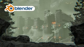 Concrete Brutalism in Blender 3D  Part 2 Inspired by NedyPictures [upl. by Bodkin]