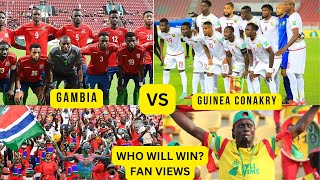 GAMBIA VS GUINEA  FAN VIEWS [upl. by Yks638]