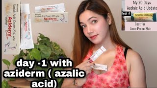 Azelaic Acid Update20 Days Update Of Azelaic Acid aziderm AzelaicAcid Acne Episode1 [upl. by Selrac]