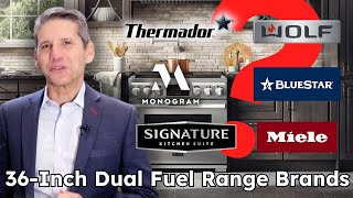 Best 36Inch Dual Fuel Ranges for 2024 [upl. by Yokoyama]