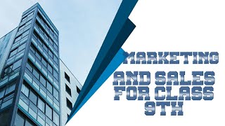 Marketing And Sales Ch1 Part 1 video By Abhishek saini [upl. by Kentigera]