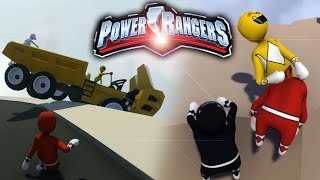 LOS POWER RANGERS VOLVIERON  con una otaku  🔥 HUMAN FALL FLAT [upl. by Carhart]