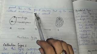 Endosperm and its types complete lecture with notes notes endosperm types [upl. by Imoen553]