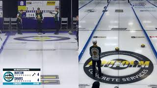 Red Deer U20 Bonspiel  Burton vs Davies [upl. by Siriso]