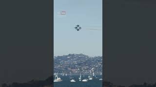 8 Afterburners Roar Over Alcatraz Blue Angels airshow aviation navy topgun military maverick [upl. by Akeimat]