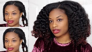 HOW TO GET BIG HAIR  BRAIDOUT ON NATURAL HAIR [upl. by Nevi]