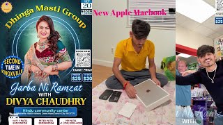 અમેરિકા🇺🇸 TENNESSEE KNOXVILLE દિવ્યાબેન ચૌધરી ના ગરબા અને  આજે new apple MacBook 💻usavlogs [upl. by Flita]