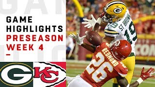 Packers vs Chiefs Highlights  NFL 2018 Preseason Week 4 [upl. by Ylellan]