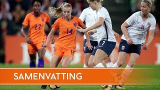 Highlights OranjeLeeuwinnen  Noorwegen 24102017 [upl. by Ahsiekam]