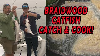 Braidwood lake Late Season Catfish catch amp cook [upl. by Foscalina]