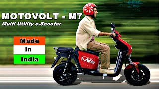 All new Motovolt M7 MUSe Launched  Made in India Multi Utility Electric Scooter [upl. by Francis]