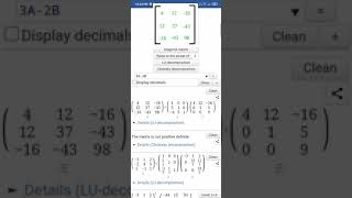 LU decomposition LU Factorization amp Cholesky decomposition  تطبيق حل المصفوفات [upl. by Gypsie]