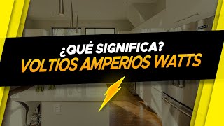 Voltios Amperios y Watts Explicado [upl. by Irreg]