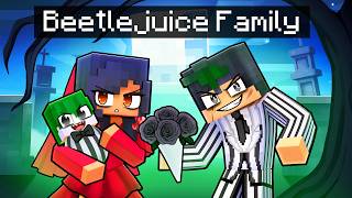 Having a BEETLEJUICE FAMILY in Minecraft [upl. by Leveridge324]