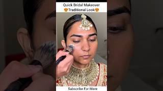 Traditional Bridal Look makeup shorts makeupshorts eyemakeup mua makeover bridal eyemakeup [upl. by Aydiv]