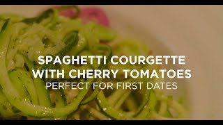 Dinner Date  Spaghetti Courgette with Cherry Tomatoes [upl. by Llehcim]