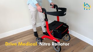 Drive Medical Nitro Rollator Review amp Setup Guide [upl. by Malony]