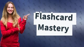 What is the easiest way to make flashcards [upl. by Enillebyam]