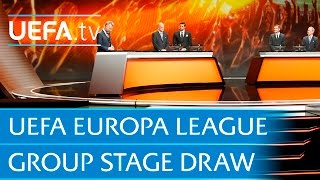 2015 UEFA Europa League group stage draw in full [upl. by Pineda]