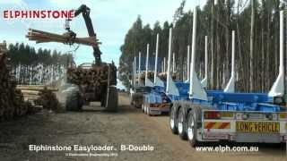 Elphinstone Easyloader BDouble Logging Trailer [upl. by Cyprus]