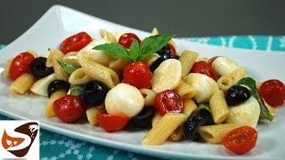 Pasta fredda insalata veloce con pomodori e mozzarella  Ricette estive [upl. by Taro74]