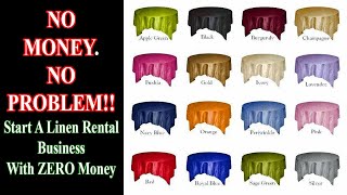 Start a linen rental business with NO MONEY [upl. by Fuller596]