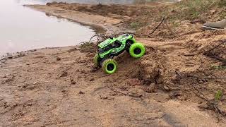 Rc remote control monster truck River Cross Video rccar toys unboxing shorts rctruck [upl. by Rodablas]