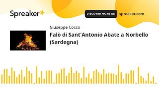 FalÃ² di SantAntonio Abate a Norbello Sardegna creato con Spreaker [upl. by Ylevol607]