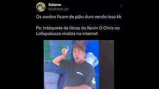 Intérprete de libras do Kevin O Chris no Lollapalooza viraliza na internet mckevin libras [upl. by Elleynad]