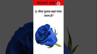 नीला गुलाब कहां पाया जाता है gk gkquestion gkfacts gkinhindi shorts [upl. by Walli]