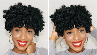 EASY Flexi Rod Tutorial For Short Natural Hair [upl. by Aynatahs]