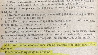 Pe care din conductoarele unei instalații electrice se interzice montarea de siguranțe 1995 [upl. by Pros897]