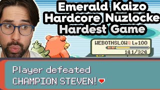 How I Beat the Hardest Nuzlocke of all Time Emerald Kaizo Hardcore Nuzlocke [upl. by Adalard]