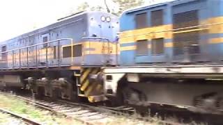 Trenes de AFE UruguayquotCarguero con tres locomotorasquot [upl. by Deelaw]