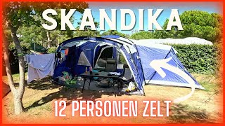 Skandika Nimbus 12  Camping im 33qm Zelt  Bibione Pineda [upl. by Eric]