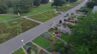 Flug über das Große Blumenbeet im egapark [upl. by Blader]