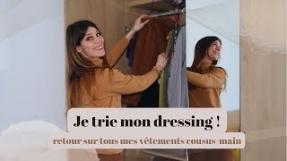 Je trie mon dressing  retour sur tous mes vêtements coususmain [upl. by Vlada962]