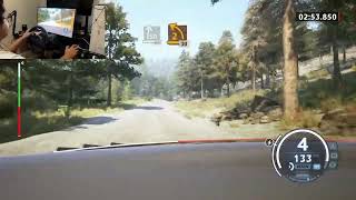 EA WRC Parnassos Greece  GR Yaris Rally1 Hybrid one handed steering [upl. by Mchale915]