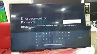 WiFi Network Settings Sony Bravia X8000E 43INCH 4K LED TV 2018 BanglaHD [upl. by Eloken]