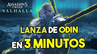 CONSIGUE la LANZA DE ODIN en 3 MINUTOS  AC VALHALLA  Odins Spear  Gungnir [upl. by Natsreik]