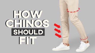 How Chinos SHOULD Properly Fit  A SIMPLE GUIDE FOR THE MODERN FIT [upl. by Nnasor]