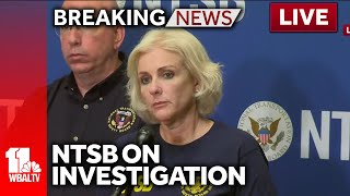 LIVE NTSB provides update on Key Bridge investigation  wbaltvcom [upl. by Annaesor]