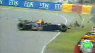 formula 1 Wendlinger crash adelaide 1995 [upl. by Flatto]