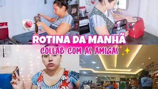 ROTINA DA MANHÃ  collab com as amigas [upl. by Auhsuoj]