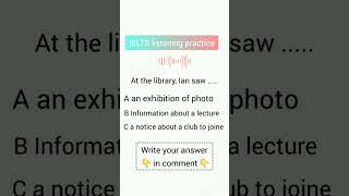 IELTS Listening Test ieltslistening ielts rossieltsacademy [upl. by Sawyere955]