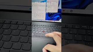 ThinkPad Z16 OLED Keyboard comparison with MX Mechanical and MacBook Pro 16 2021 [upl. by Shaylah]