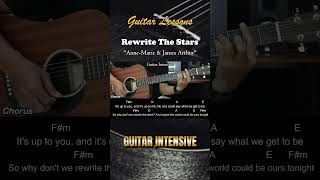 Rewrite The Stars  AnneMarie amp James Arthur  EASY Guitar Tutorial Chords  Guitar Lesson chords [upl. by Holihs]