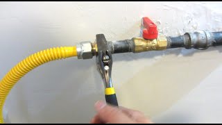 Gas Range Step by Step Installation  How to Install Gas Connector DIY [upl. by Notgnirrac]