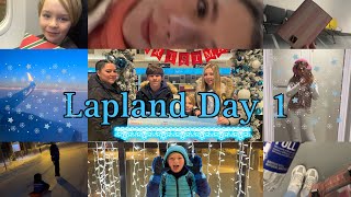 Lapland Kuusamo Day 1 ❄️☃️ Travel Day amp Sledging 🩵 [upl. by Brandyn716]